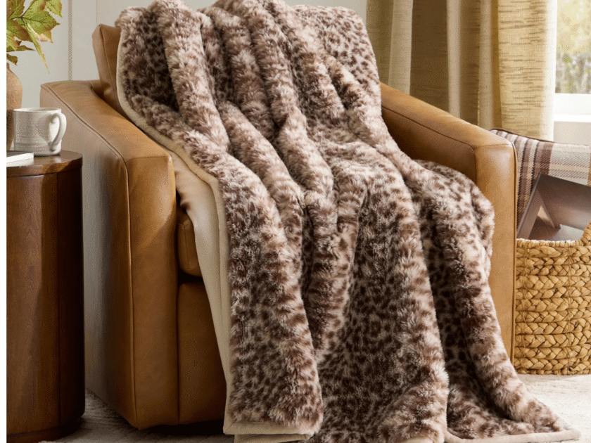 VIRAL Better Homes & Gardens Leopard Faux Fur Oversized Throw Blanket IN STOCK!
