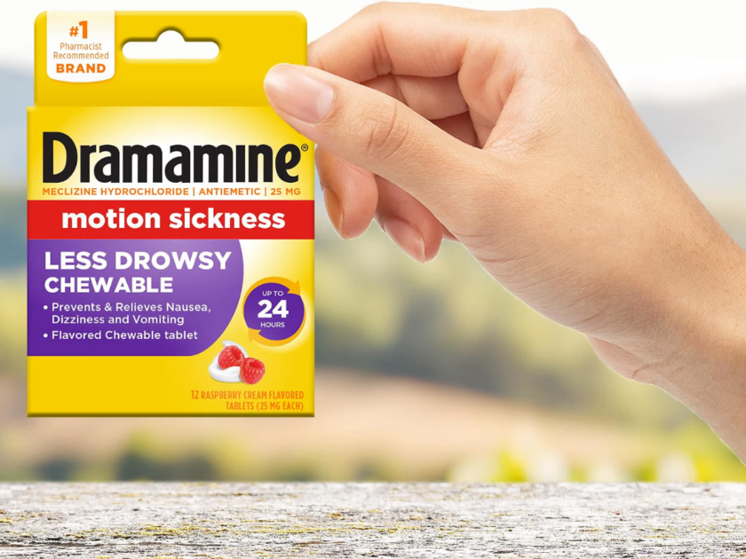 Dramamine Motion Sickness Less Drowsy Only $1.xx on Amazon (Reg $5)