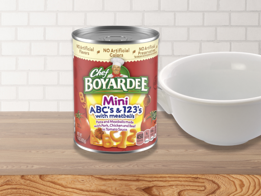 Chef Boyardee Mini-Bites ABC’s & 123’s w/ Meatballs Only 75¢ On Amazon