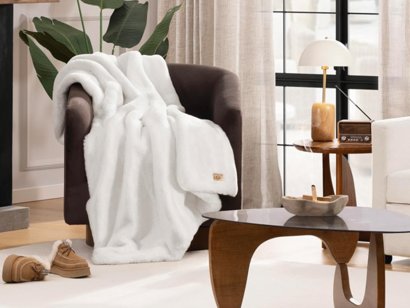 UGG Euphoria Plush Faux Fur Throw Blanket Only $44.xx on Amazon (Reg $93)