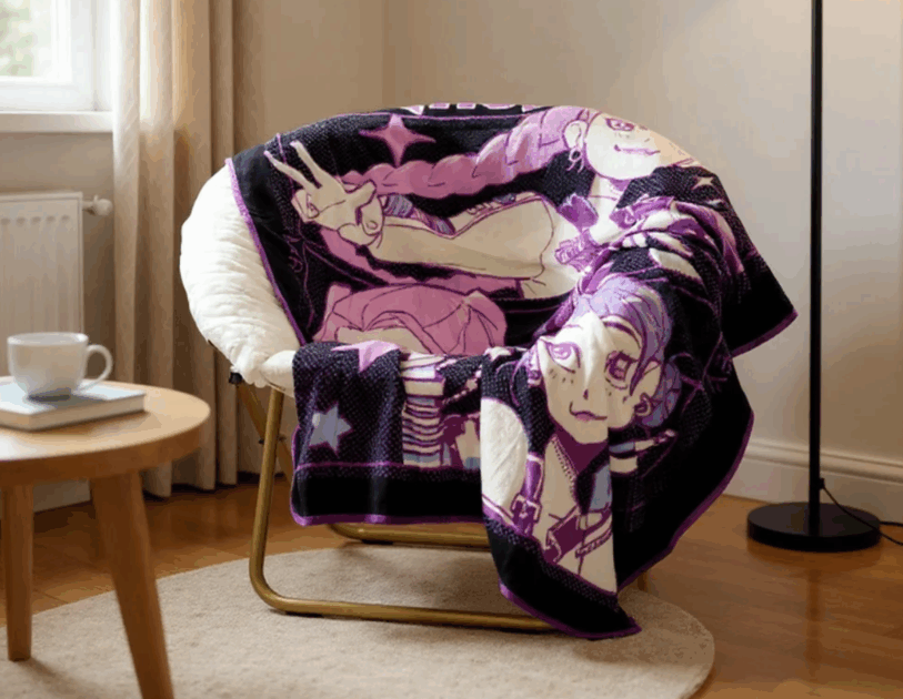 KPOP Demon Hunters Huntrix Pop Stars Kids Throw Blanket $7.xx at Walmart (Reg $13.xx)