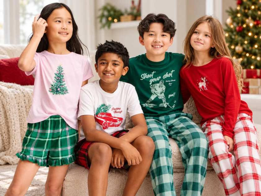 Kids Christmas Pajamas From $8 at Target