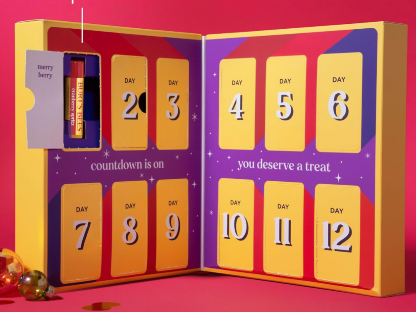 Burt’s Bees 12 Days of Joy Lip Balm Advent Calendar Only $20.xx on Amazon (Reg $30) Includes 12 Full Sized Lip Balms!