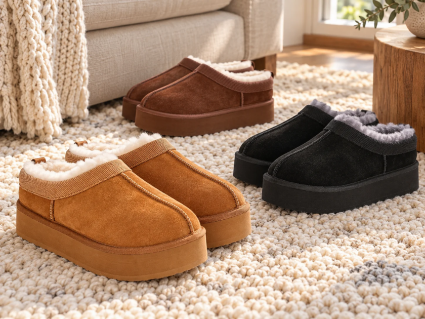 Joyspun Women’s Ultra Short Platform Clog Slippers Only $12! Great Gift Idea!