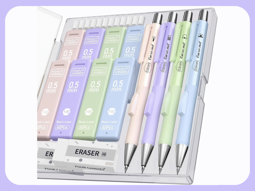 Pastel Mechanical Pencil Set w/ Case Only $4.xx on Amazon (Reg. $9)