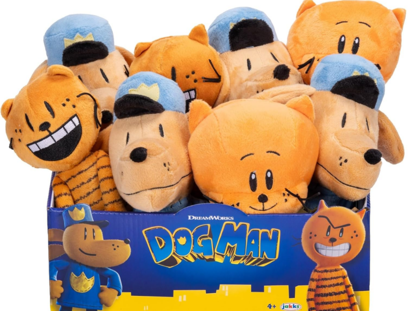 Pacific Dog Man Movie Plush in PDQ of 8 Plushies Only $19.xx (Reg $35)