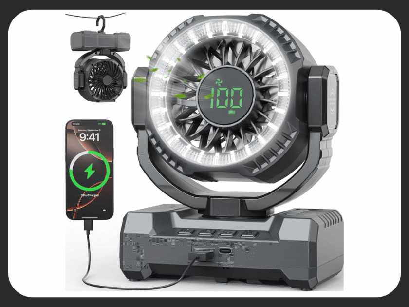 Rechargeable Battery Powered Fan Only $21.xx on Amazon (Reg. $43)