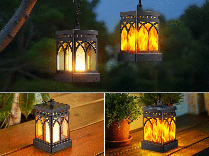 FOUR Outdoor Solar Lanterns w/Flame & Constant Modes Just $19.xx on Amazon (Reg. $40)