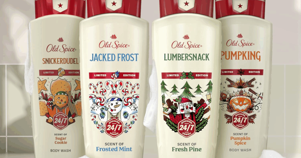 Old Spice Seasonal Body Wash From $4.xx on Amazon (Reg. $8)