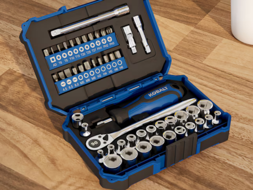Kobalt 50-Piece Mechanics Tool Set w/ Hard Case Only $24.xx at Lowe’s (Reg $35)!
