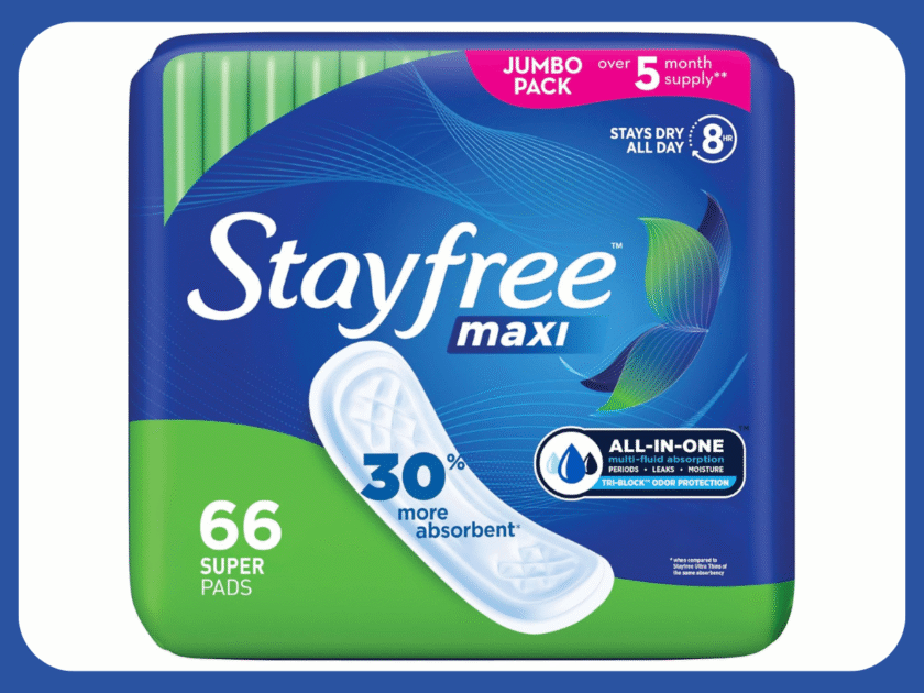 Stayfree Maxi Pads 66-Count Only $6.xx on Amazon (Reg. $13)
