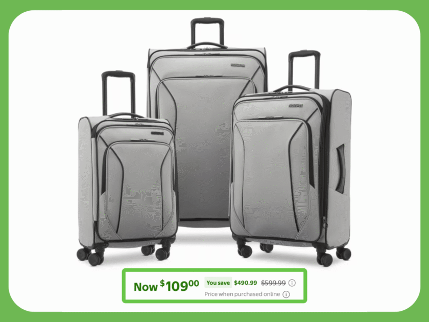 American Tourister X-Lite 3-Piece Luggage Set Only $109 at Walmart (Reg. $600)