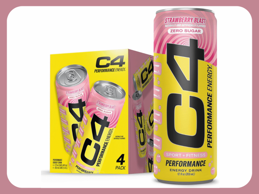 C4 Performance Energy Carbonated 12oz 4pk Strawberry Blast Only $3.xx on Amazon Haul (Reg $6)