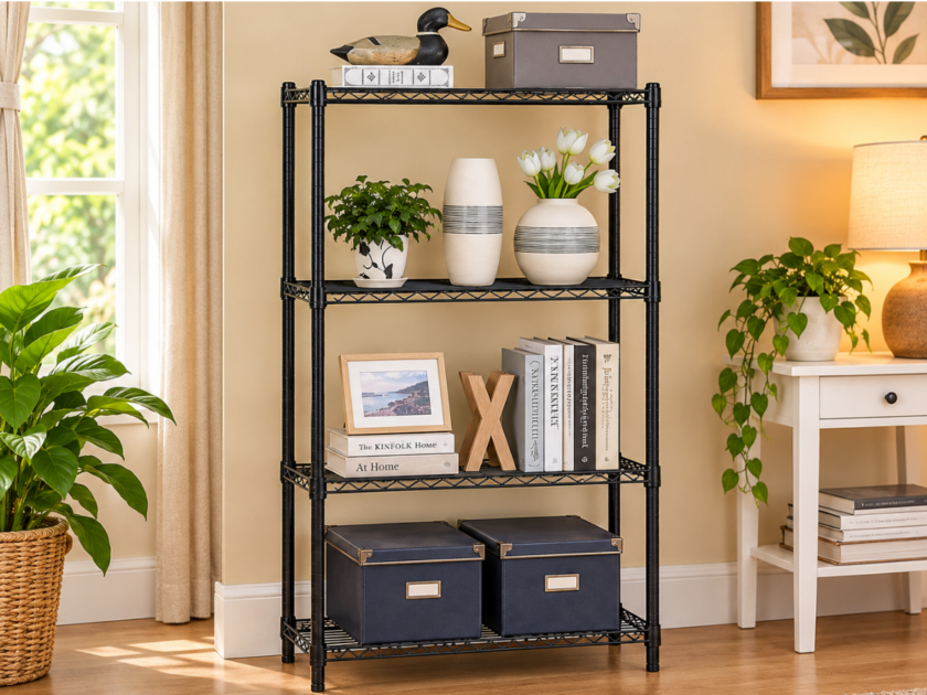 BestOffice 4 Shelf Wire Shelving Unit for only $34.xx (Reg $66)