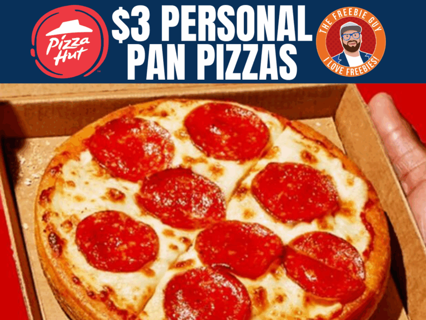 Pizza Hut Has $3 Personal Pan Pizzas Every Tuesday!