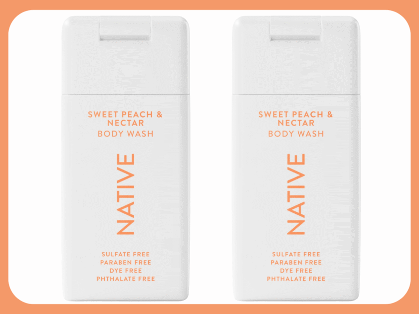 Two Native Sweet Peach & Nectar Body Wash for just $3 after Walmart Cash!