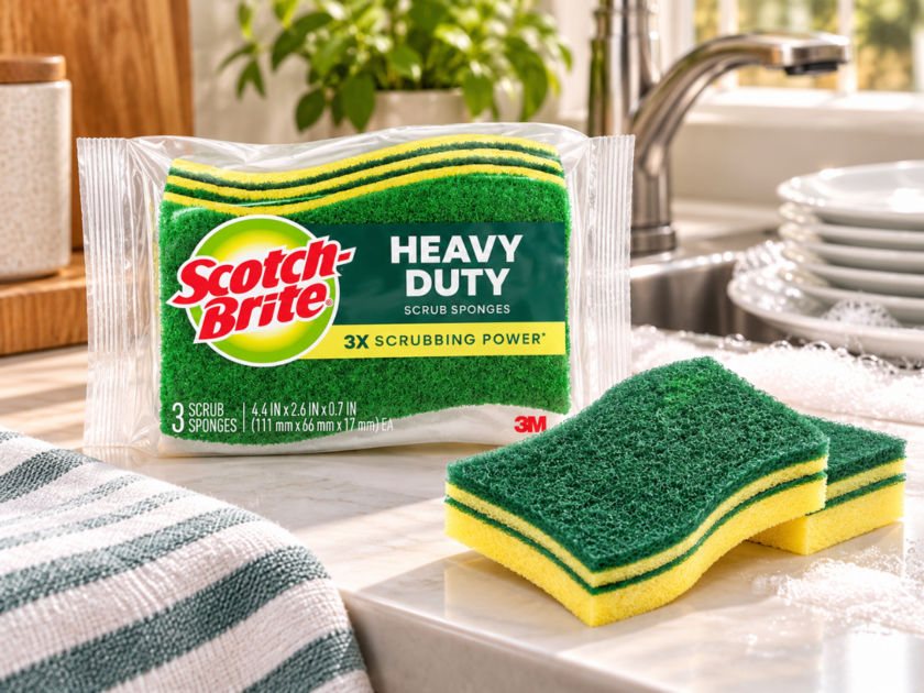 Scotch-Brite Heavy Duty Scrub Sponges 24-Pack Just $14.xx on Amazon