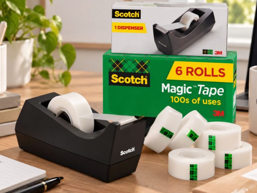 Scotch Magic Tape Dispenser with 6 Rolls of Tape Only $10.xx on Amazon (Reg. $25)