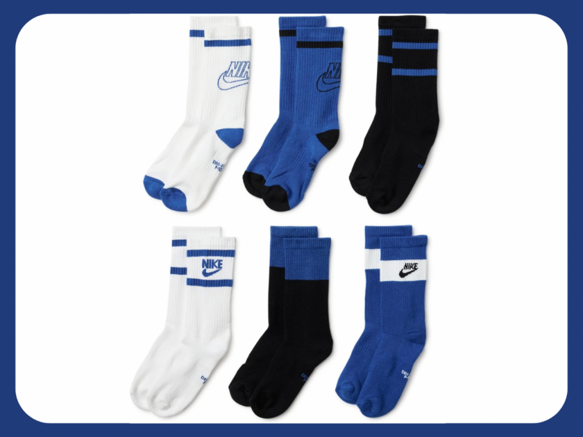 Nike Unisex Kids’ Everyday Cushioned Crew Socks 6pk Only $13.xx on Amazon (Reg $22)