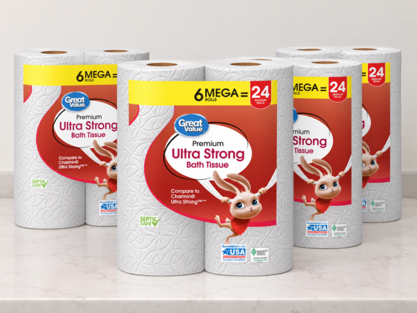 24 Mega Rolls Great Value Toilet Paper Just $18.75 at Walmart (Reg $30)