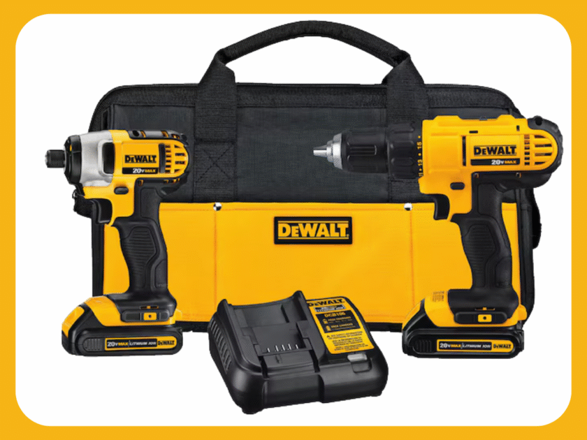 DEWALT 2-Tool 20-Volt Max Power Tool Combo Kit Only $124 at Lowes (Reg $239) Today Only!