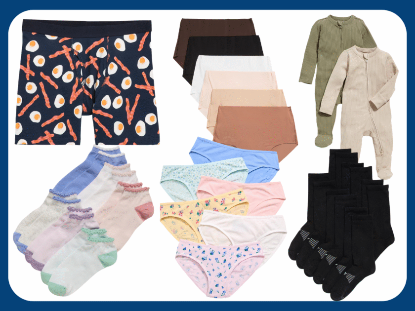 Today Only! 50% Off Essentials For the Family at Old Navy – Socks, Underwear & More