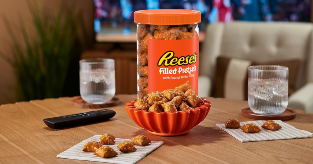 TWO Reese’s Peanut Butter Filled Pretzels 18oz Jars Only $9.xx on Amazon (Reg. $14)