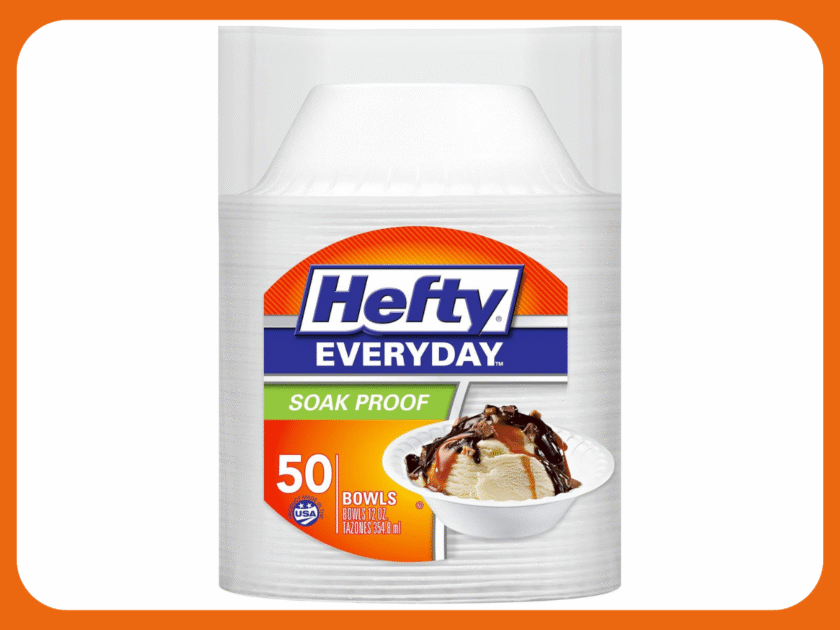 Hefty Everyday Soak-Proof Foam Bowls 50-Count Only $2.xx on Amazon (Reg. $6)