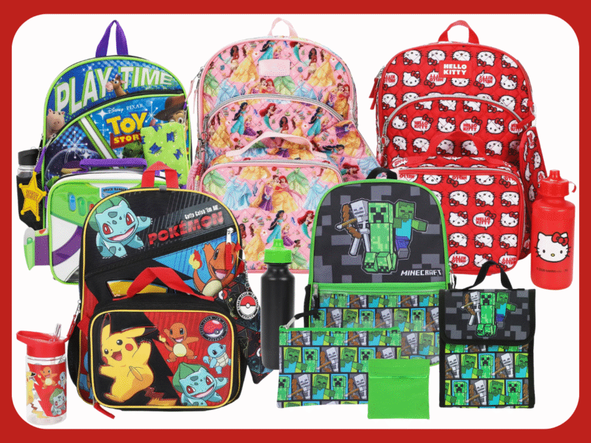 Kids 5-Piece Backpack Sets as Low as $18.39 on Target