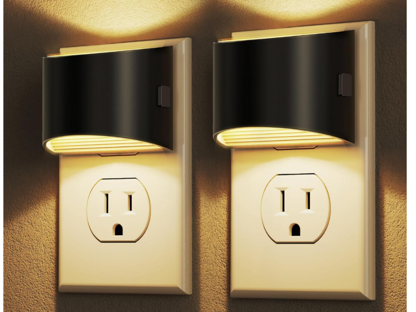 LED Dimmable Wall Plug Night Lights 2-Pack only $5.xx on Amazon (Reg. $12)