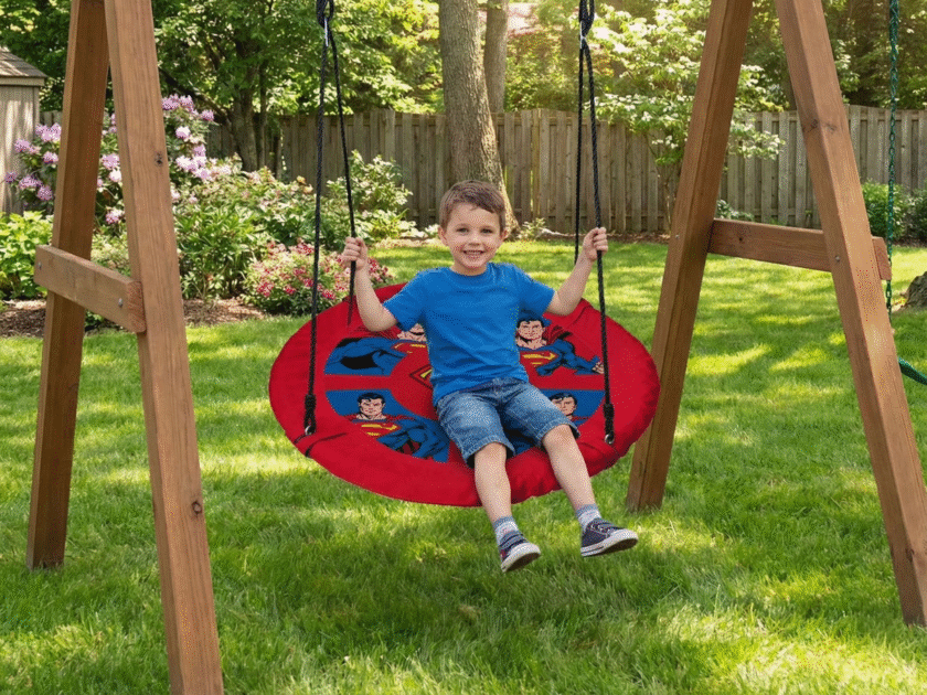 Superman Saucer Tree Swing Only $14.82 at Walmart (Reg. $60) | Batman & TMNT Available Too!