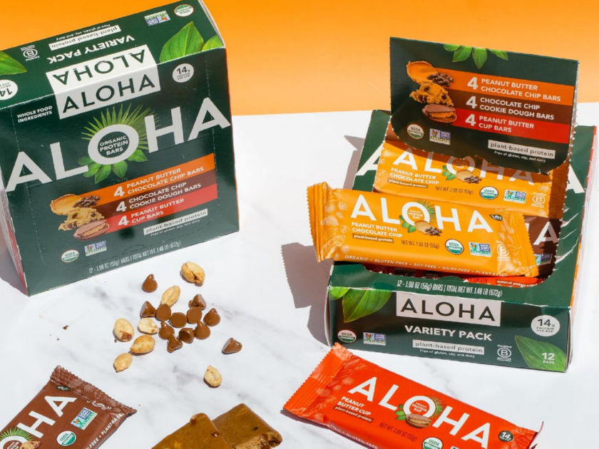 ALOHA Organic Plant Based Protein Bars Pack of 12 Only $17.72 on Amazon (Reg. $39)