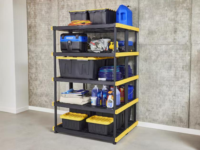 Heavy Duty 5-Tier Shelving Unit Only $79.98 Shipped (Reg. $105) + Totes Are Just $7.98!