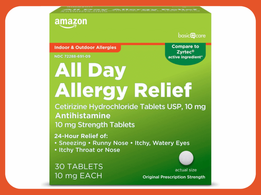 Amazon Basic Care All Day Allergy Tablets 30-Count Only $2.xx | Compare to Zyrtec