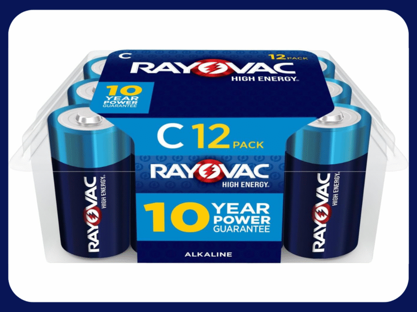 Rayovac C Batteries 12-Count Only $8.xx on Amazon (Reg. $18)