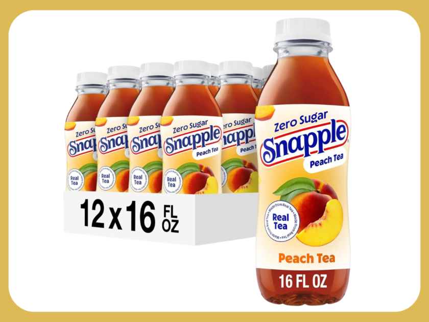 Snapple Zero Sugar Peach Tea 12-Pack Only $6.xx on Amazon (Reg $10)