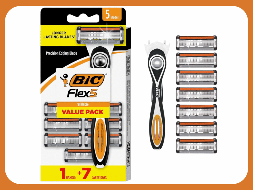 BIC Flex 5 Refillable Razors 8-Piece Shaving Kit Only $5.xx on Amazon (Reg. $13)