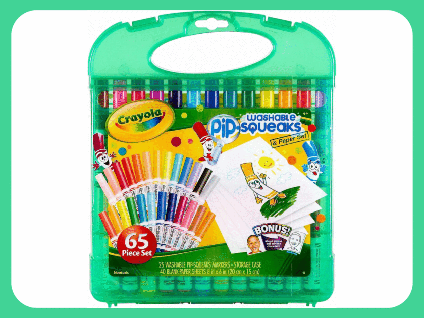 Crayola Pip-Squeaks Washable Marker Set (65ct) Only $10.xx on Amazon (Reg $25)