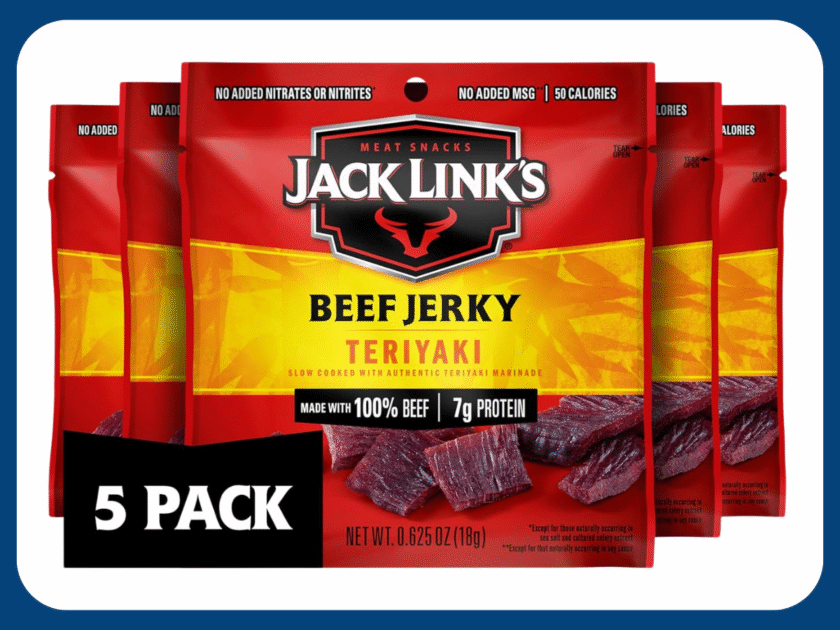 Jack Links Beef Jerky Teriyaki 5-Pack Only $3.xx on Amazon (Reg. $8)