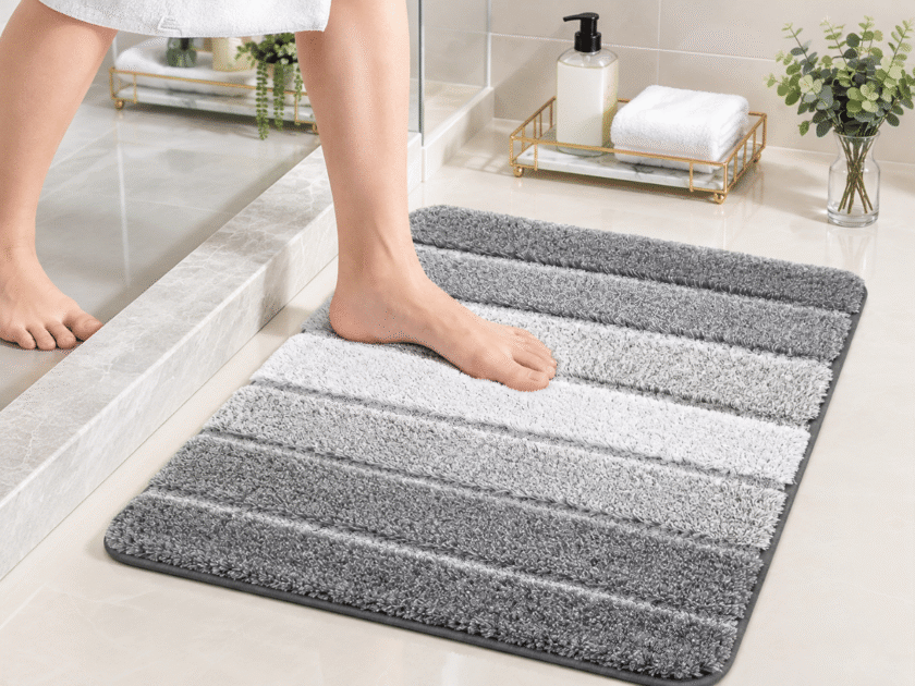 COSY HOMEER Absorbent Bathroom Mat Only $5.xx on Amazon