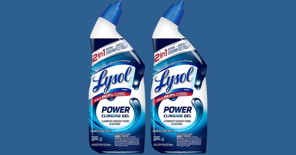 Lysol Power Toilet Bowl Cleaner Gel 2-Pack Only $4.xx on Amazon