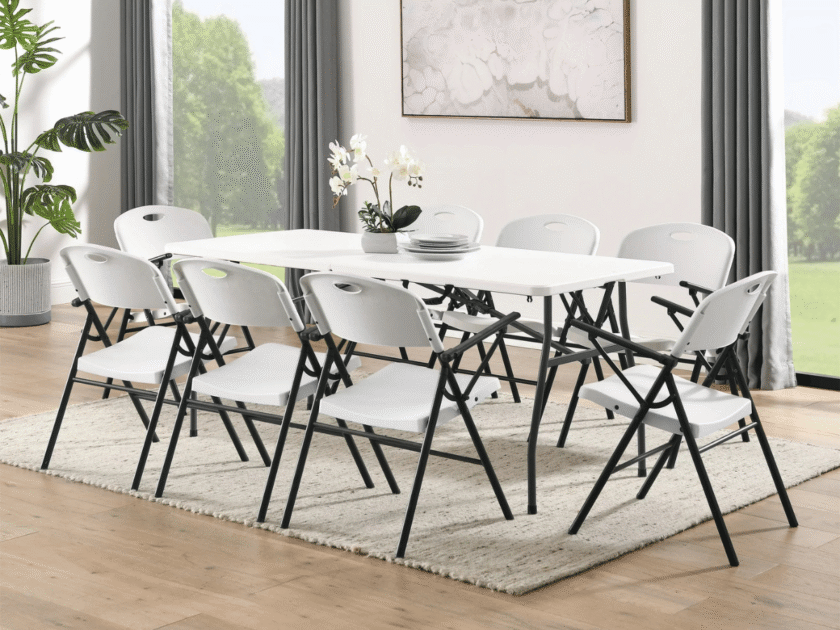 Mainstays 6-Foot Rectangle Centerfold Folding Table