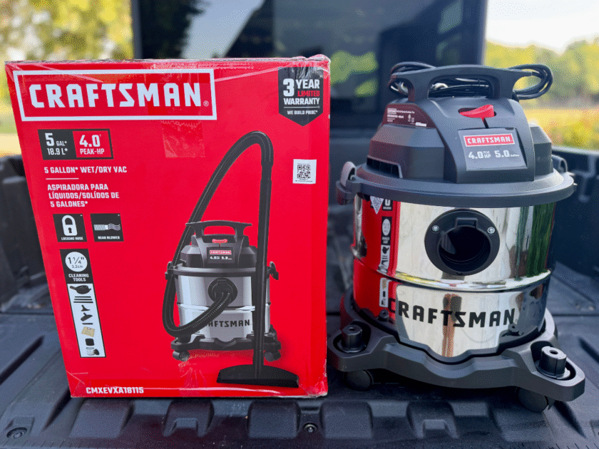 Craftsman 5-Gallon Shop Vacuum Only $39.98 at Lowe’s (Reg. $70)