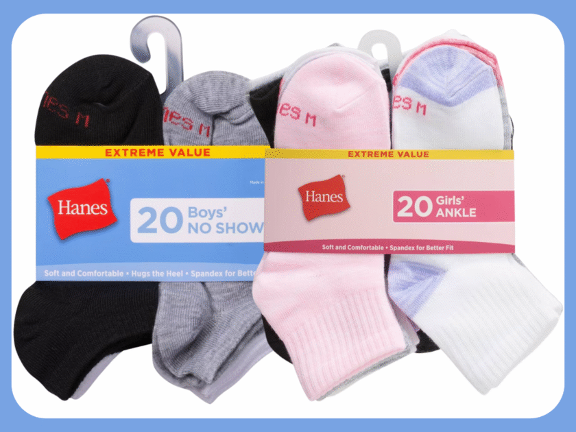 Hanes Socks Kids 20-Packs Just $10 at Target (Reg. $16.49)