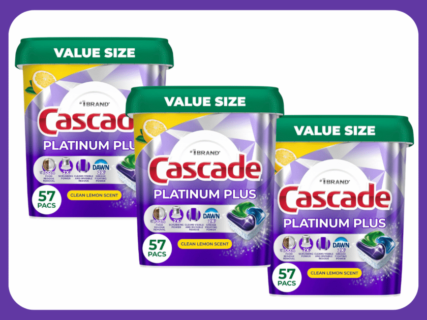 Cascade Platinum Plus Dishwasher Pods 10.xx Each on Amazon (Reg $23)