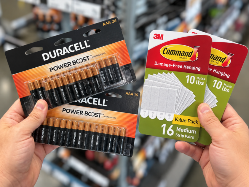 Score up to $40 Batteries & Command Strips FREE After Staples Rewards