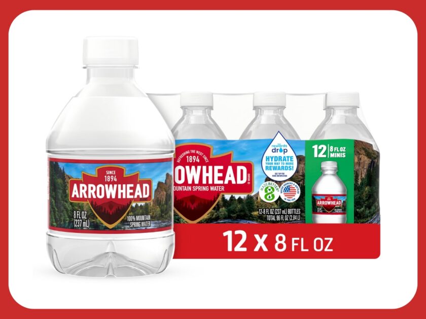 Arrowhead Brand 100% Mountain Spring Water 12-Count Only $1.xx on Amazon