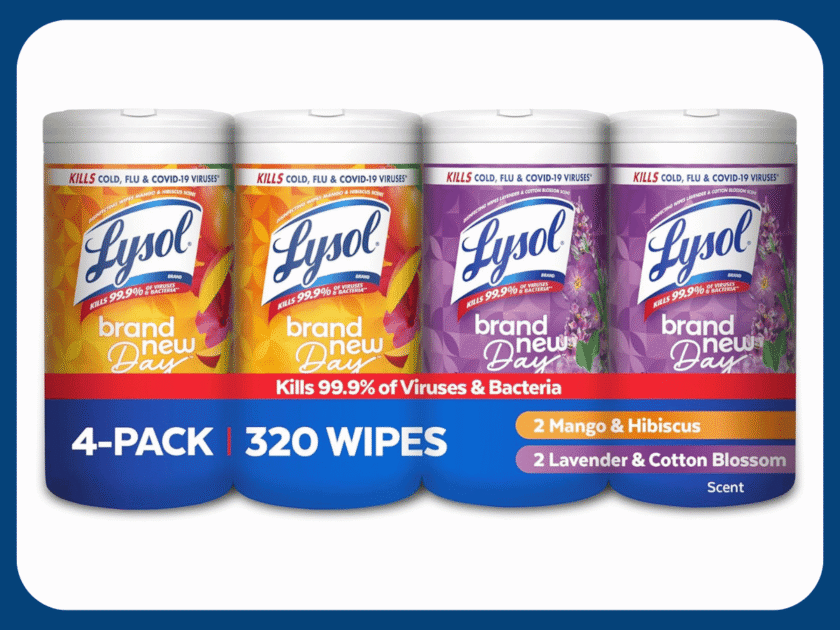 Lysol Disinfecting Wipes Bundle 4-Pack Only $11.xx On Amazon (Reg. $15)