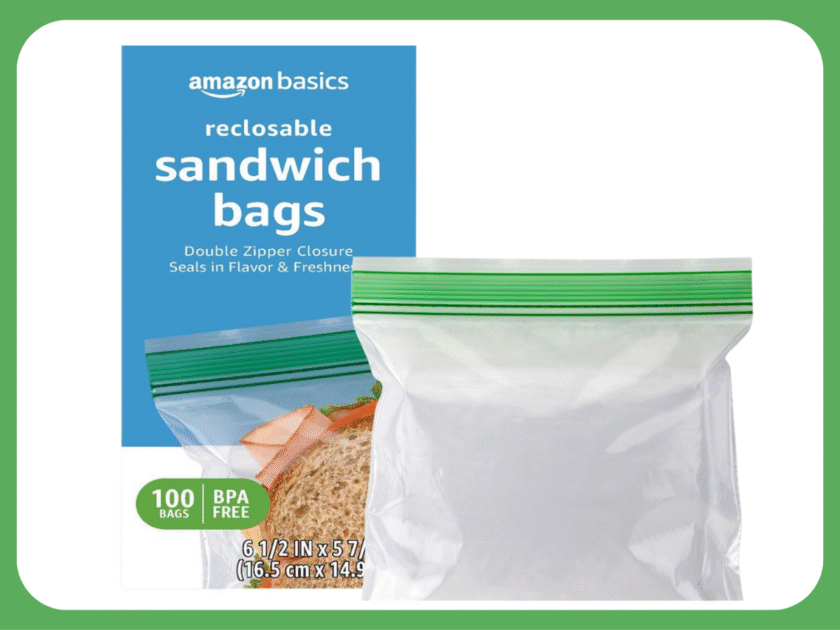 Amazon Basics 100-Count Sandwich Bags Only $2 on Amazon