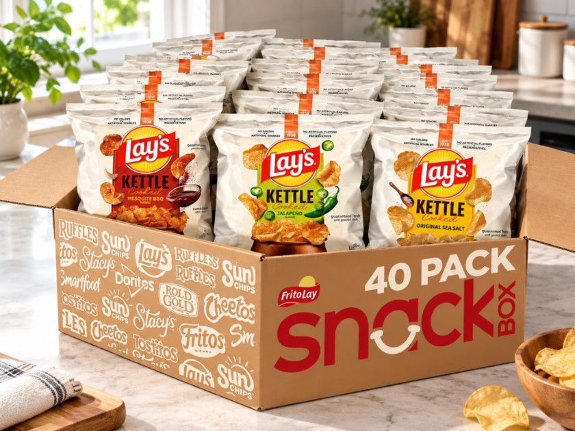 Lay’s Kettle Cooked Potato Chips 40Pk Only $11.xx on Amazon (Reg. $22)